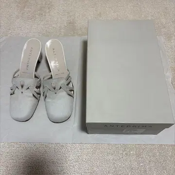 ANTEPRIMA 송치 힐 뮬 35 1/2(22.5cm) 그레이