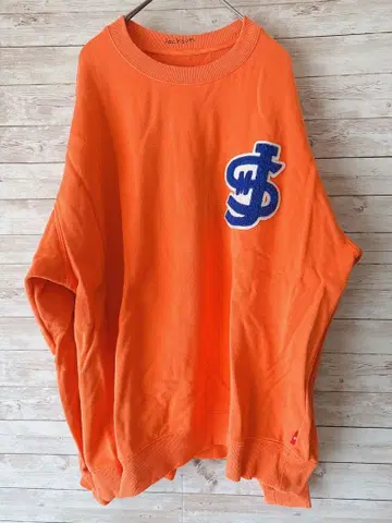 잭슨 매티스 로고 맨투맨 오렌지 사이즈 3 베이플로우