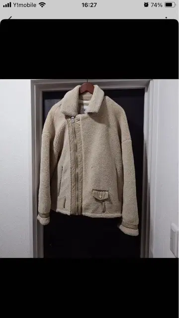 ZARA 쉘파 자켓 베이지 32