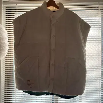 StandAlone 한국제 화이트 퀼팅 베스트 아우터