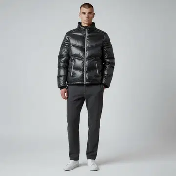 새상품급 EMPORIO ARMANI EA7 블랙 다운 자켓