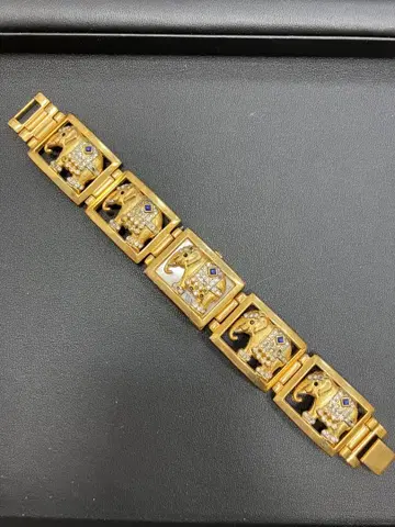 [ 금전운 개운 상승 ] 황금 코끼리 디자인 팔찌 시계