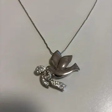 비둘기 디자인 목걸이 스톤 포함