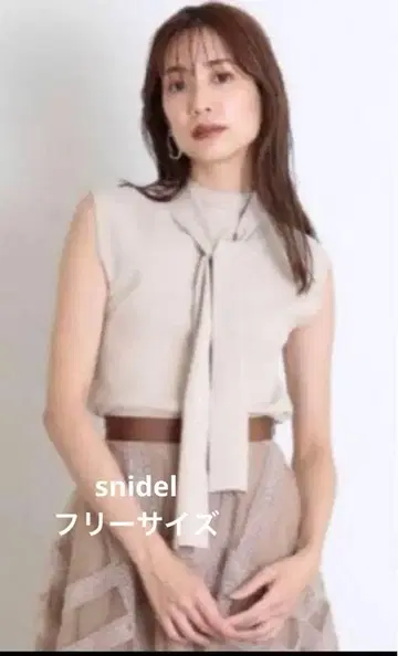 snidel 보타이 니트 풀오버