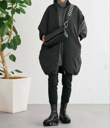 비어즐리 beardsley 충전솜 big 판초 코트