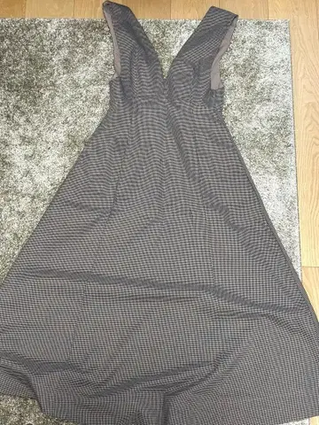 그레이 체크 원피스 S 사이즈