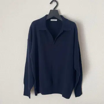 TOMORROWLAND 플레인 울 폴로 칼라 풀오버