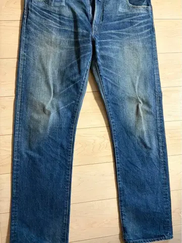 스트레이트 디자인 데님 팬츠