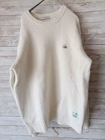 BAYFLOW 베이플로우 니트 풀오버 화이트 1회 착용