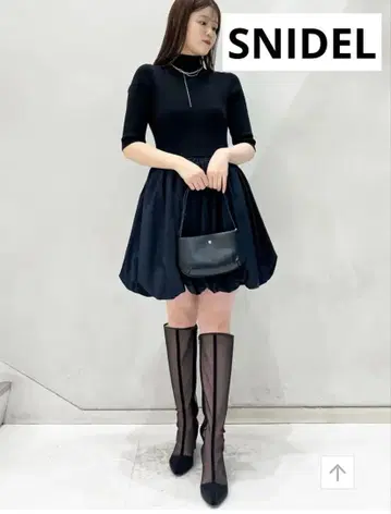 SNIDEL 벌룬 미니 원피스 스나이델