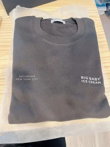 BIG BABY ICE CREAM 트레이닝복 그레이