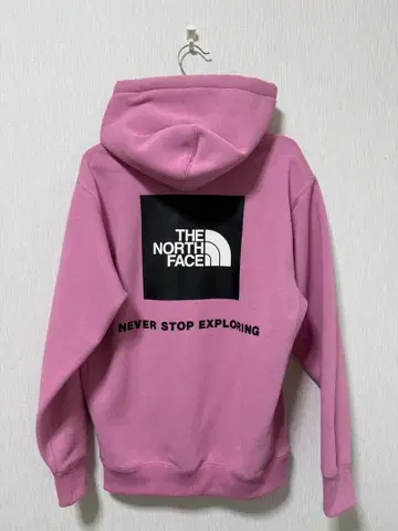 THE NORTH FACE 핑크 후드 부착 후드티