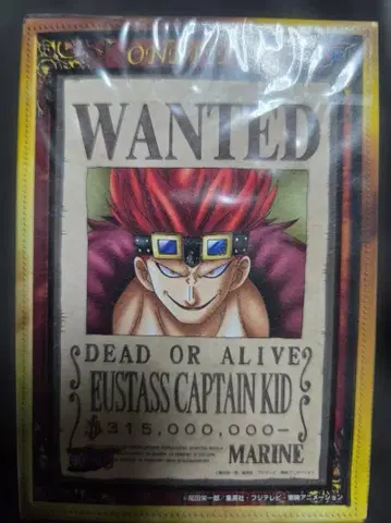 미개봉 새상품 원피스 유스타스 캡틴 키드 카드