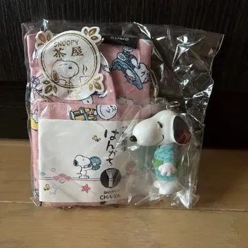 스누피 이세 한정판 유카타 코스튬 손수건 세트