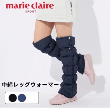 미사용 새상품 marie claire 충전솜 레그 워머 네이비 골프