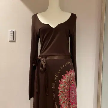 [ Desigual ] 브라운 원피스