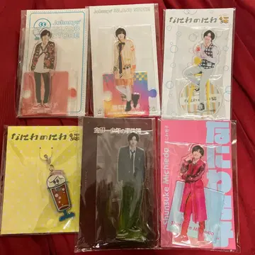 나니와단시 미치에다 슌스케 아크릴 스탠드 참 6개 세트