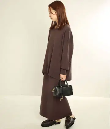 2024AW 슬로브 이에나 워셔블 스무스 니트 셋업