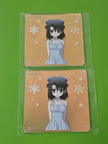 SchoolDays 스쿨데이즈 오로라 아크릴 코스터 키요우라 세츠나 2점