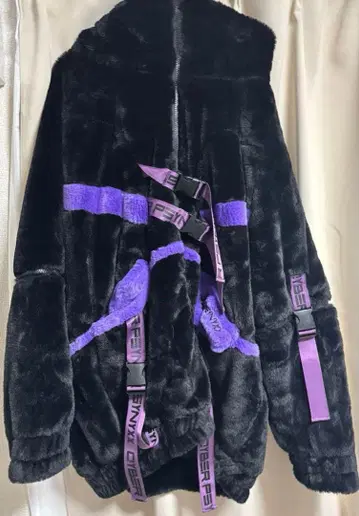 PSYNYXX 사이버 퍼 블루종 아우터