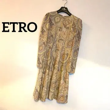ETRO 페이즐리 무늬 무릎 기장 원피스 42