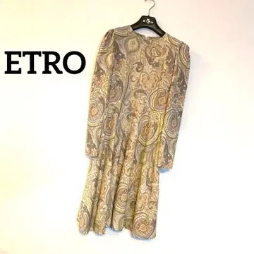 미사용에 가까운 ETRO 페이즐리 무늬 원피스 42