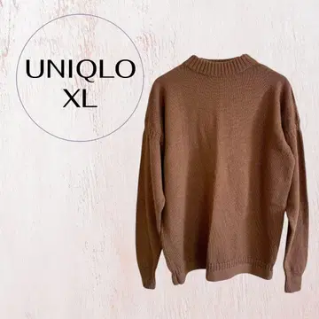 UNIQLO 크루넥 니트 XL 브라운 루즈핏 캐주얼