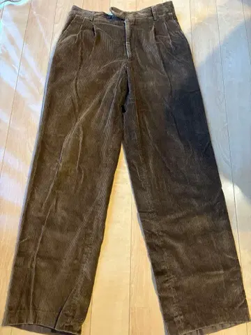 새상품급 RODIER HOMMES 투 턱 코듀로이 팬츠