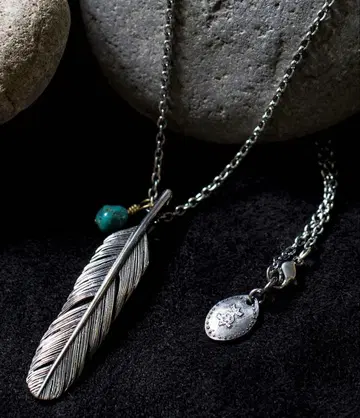 HARIM 하림 / 실버925 센터 페더 목걸이