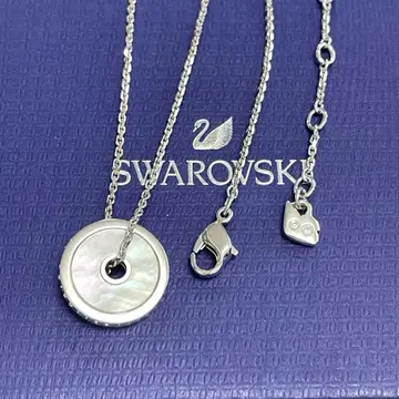 케21/Swarovski/스와로브스키/목걸이/서클 모티브/화이트