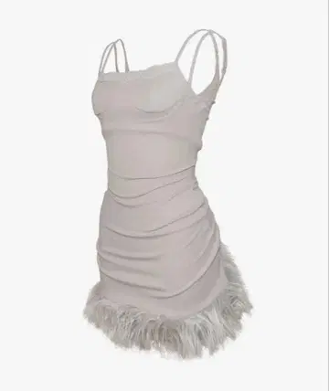 theredthread S layered fluff dress mini