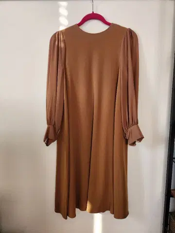 브라운 롱 원피스 긴팔