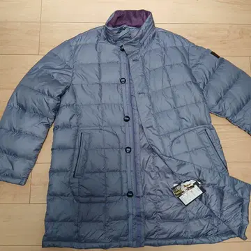 새상품급 그레이 다운 자켓 남성용 3L 유럽산 덕다운