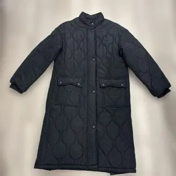 한국제 롱 퀼팅 코트 무신사