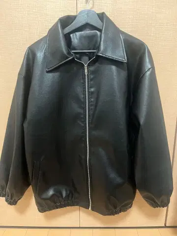 WYM LIDNM 가죽 자켓 블랙