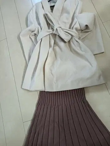 snidel 스커트 코트 세트