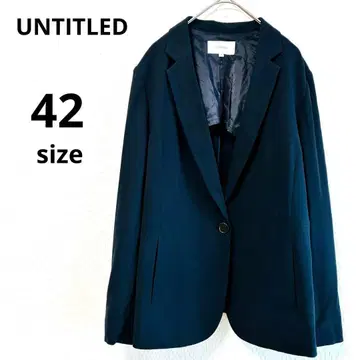 [ UNTITLED ] 네이비 테일러드 자켓 42 1버튼
