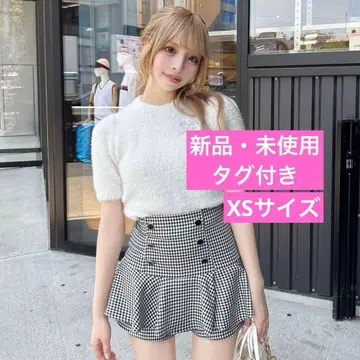 cherimi 더블 버튼 슬림 레그 치마바지 XS 사이즈