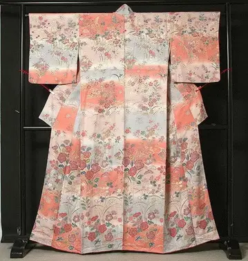 7717 단변화 초화문양 일방부착 부하코몬 새상품급