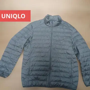 새상품급 UNIQLO 실버 그레이 울트라 라이트 다운 자켓 남성용 XL