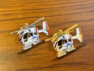 닥터헬기 핀 배지 금은 2종 세트