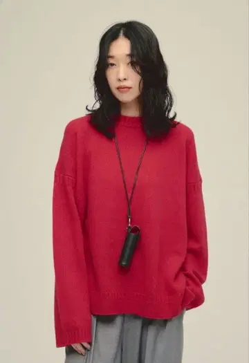 eL JEANASIS 5G Guernsy Pullover 레드