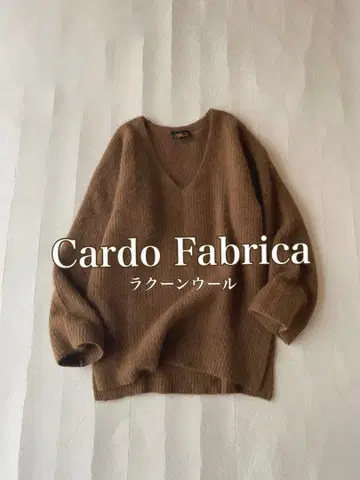 Cardo Fabrica 라쿤 울 헤어 리 니트