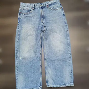 zara 와이드 팬츠 청바지 데미지 가공 데님 배기