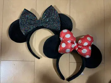 미니 마우스풍 머리띠 2세트
