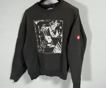 c.e cavempt 페이드 블랙 맨투맨