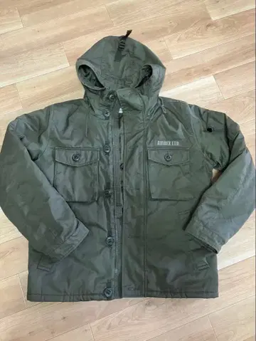 AVIREX LTD. 밀리터리 다운 자켓 올리브 그린 XL