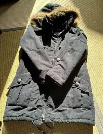 CECIL McBEE 블랙 후드 부착 자켓 M 따뜻한