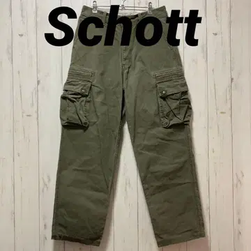 Schott 샷 카고 팬츠 카키 올리브