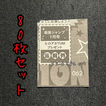 응모권 80매 세트 히로아카 팀 업 미션 세계 십걸 클리어 펜 케이스